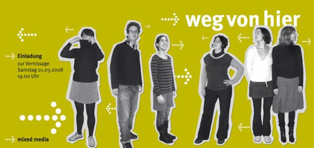 Weg von hier vorne klein