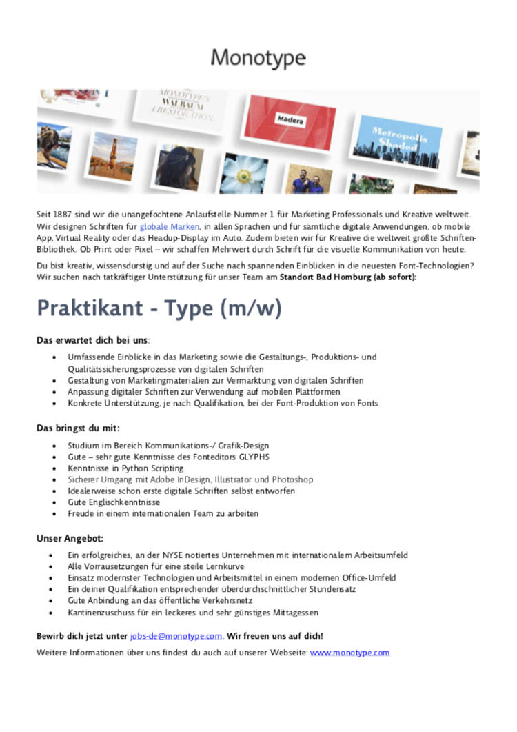 Intern type 2019 extern