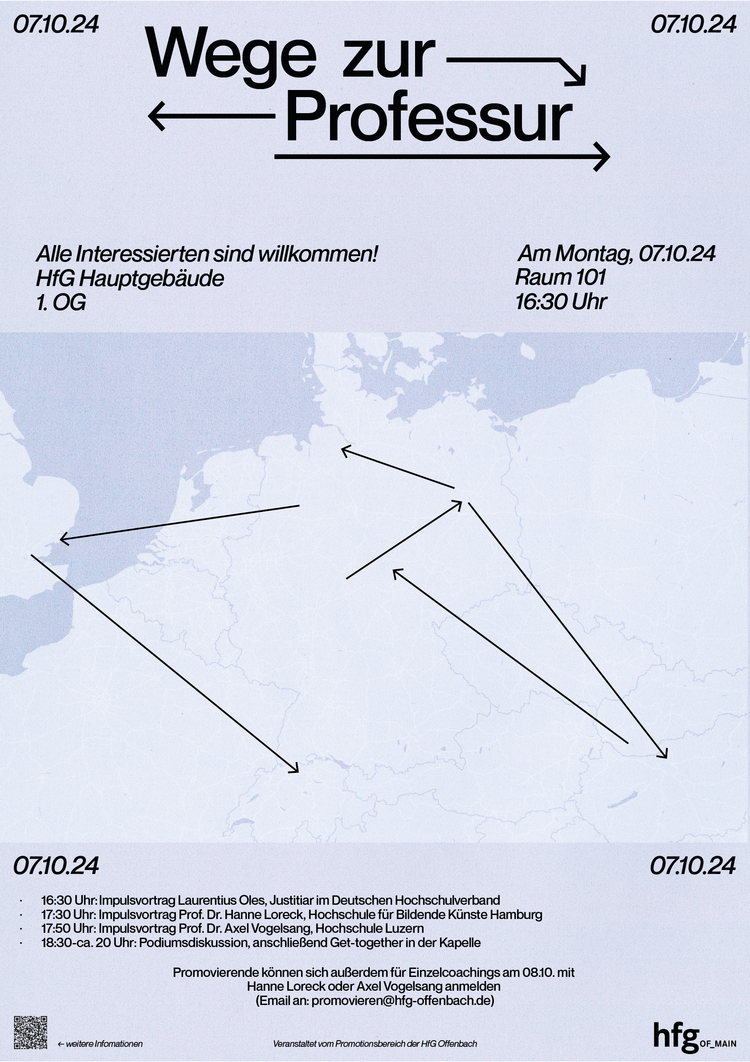 Wege zur professur poster