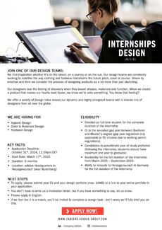 Flyer design internships march 2025