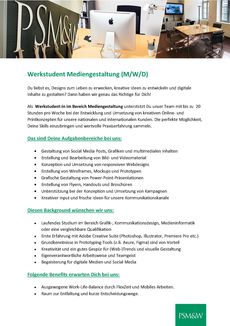 Stellenausschreibung werkstudent mediengestaltung 2025 seite 1