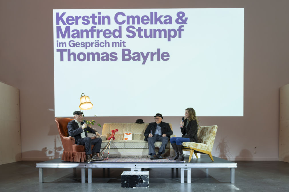 Freunde der hfg preisverleihung freundespreis thomas bayrle daniela kaiser 98