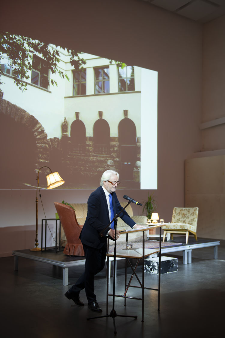 Freunde der hfg preisverleihung freundespreis thomas bayrle daniela kaiser 35