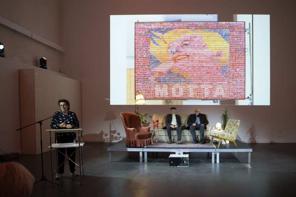 Freunde der hfg preisverleihung freundespreis thomas bayrle daniela kaiser 58 kopie