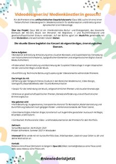 Videodesignerin medienkuenstlerin gesucht