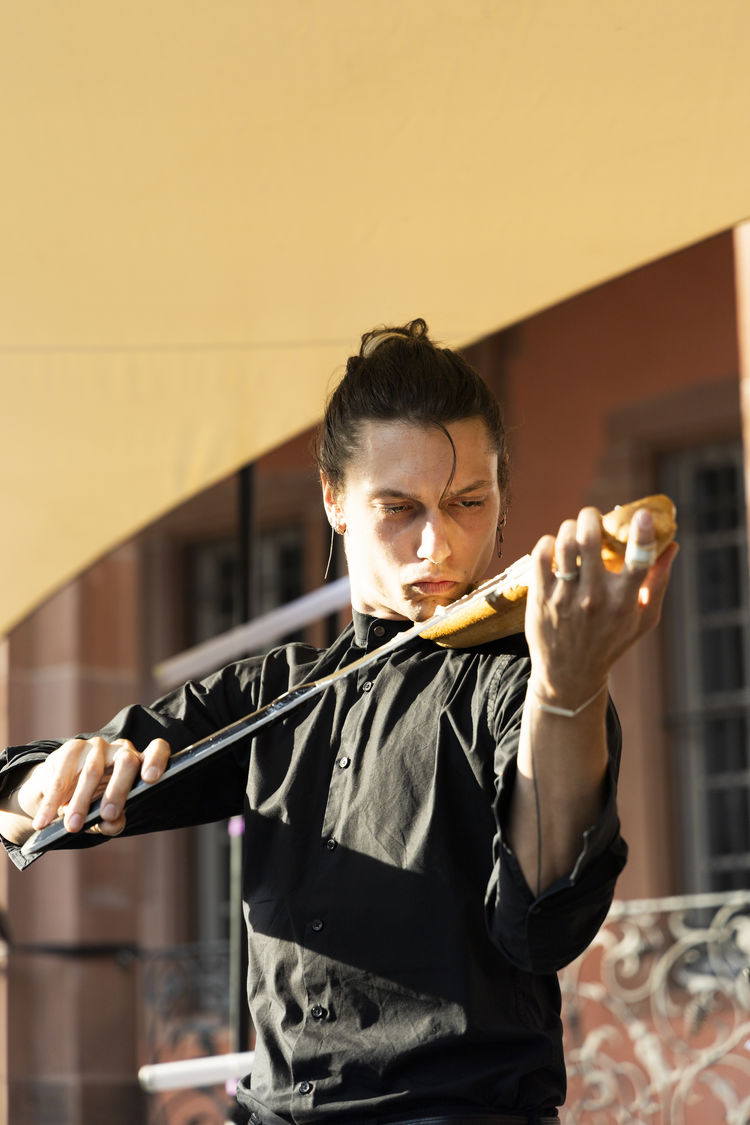 Streichquartett schlossplatz performance freitag rundgang 2025 hfg offenbach   daniela kaiser  5212